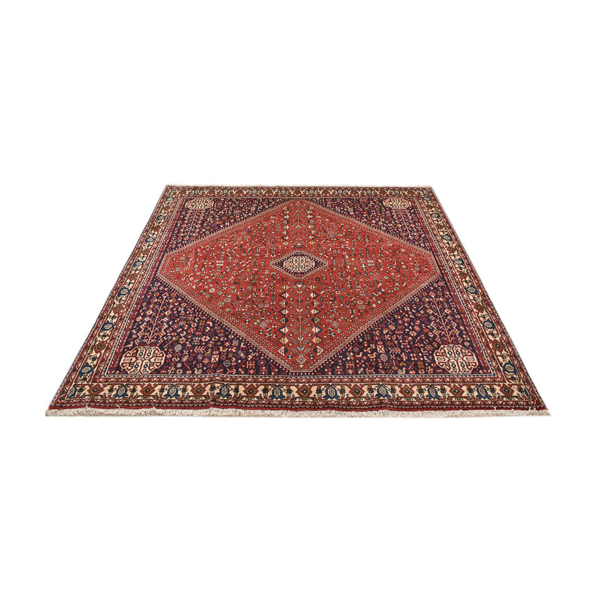 Perser Rug - Nomadic square  - 197 x 193 cm - red