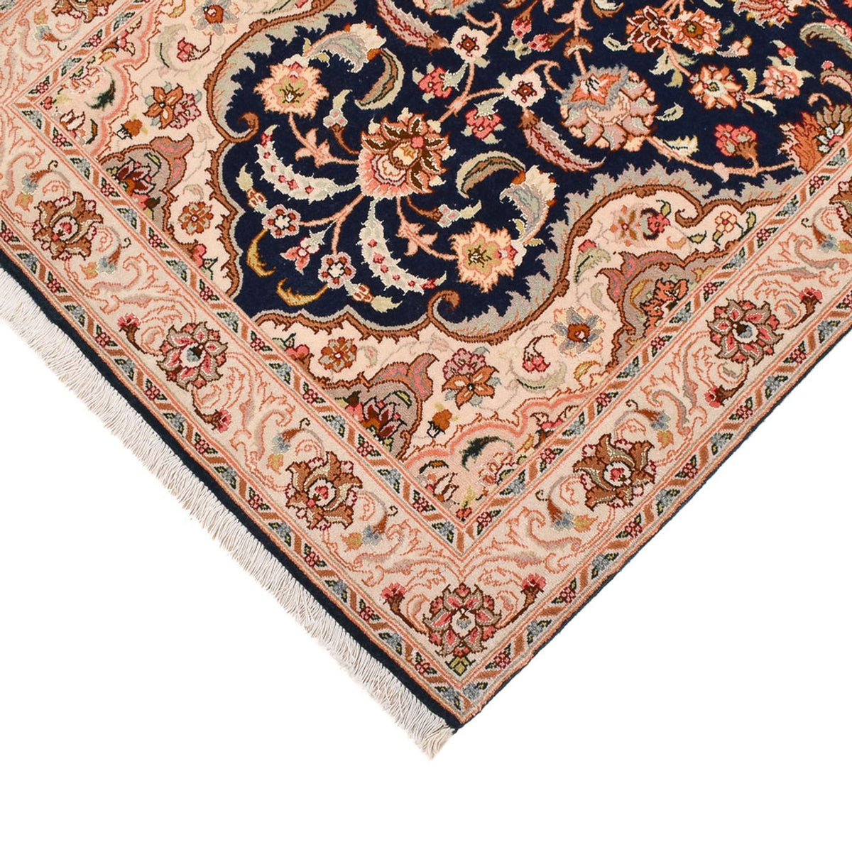 Runner Perser Rug - Tabriz - Royal - 310 x 83 cm - dark blue