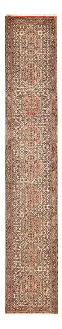 Runner Perser Rug - Bidjar - 400 x 72 cm - dark beige