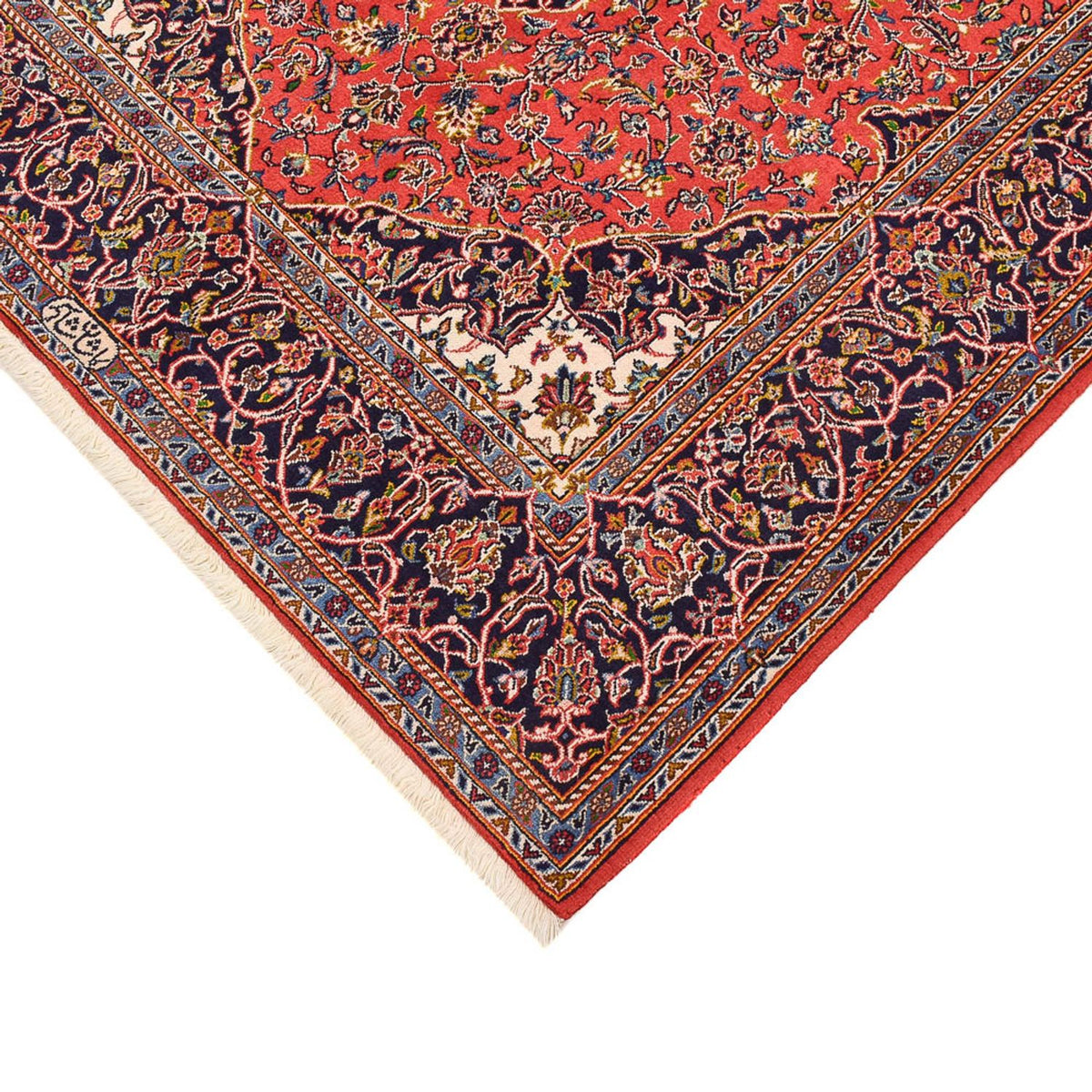 Perser Rug - Keshan - 225 x 142 cm - red