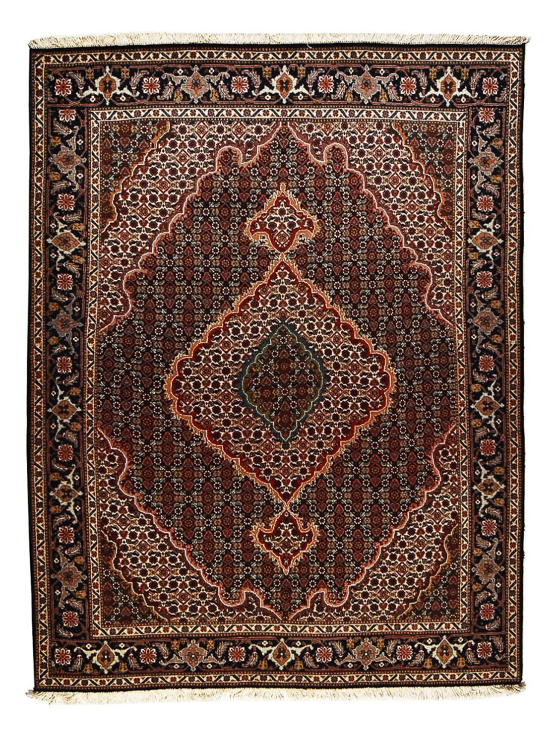 Perser Rug - Tabriz - Royal - 198 x 150 cm - dark brown