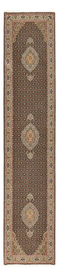 Runner Perser Rug - Tabriz - Royal - 396 x 82 cm - dark beige