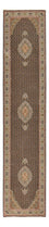 Runner Perser Rug - Tabriz - Royal - 396 x 82 cm - dark beige