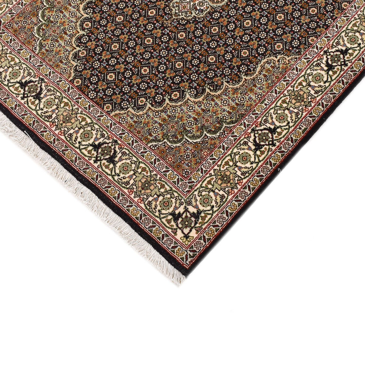 Runner Perser Rug - Tabriz - Royal - 396 x 82 cm - dark beige