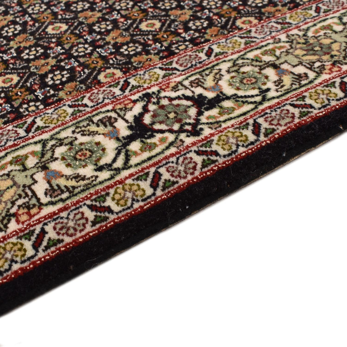 Runner Perser Rug - Tabriz - Royal - 396 x 82 cm - dark beige