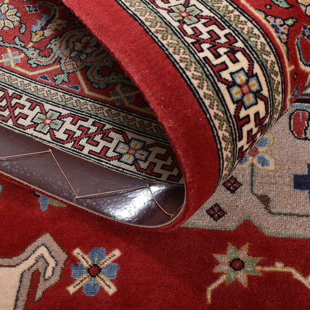 Perser Rug - Ghom - Royal - 204 x 132 cm - red