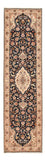 Runner Perser Rug - Tabriz - Royal - 310 x 82 cm - dark blue