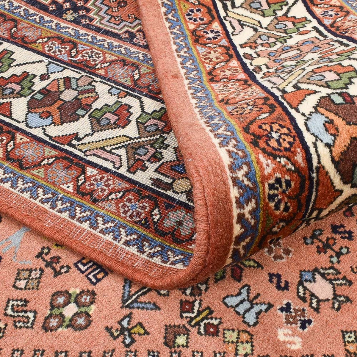 Gabbeh Rug - Kashkuli Perser - 197 x 145 cm - light red