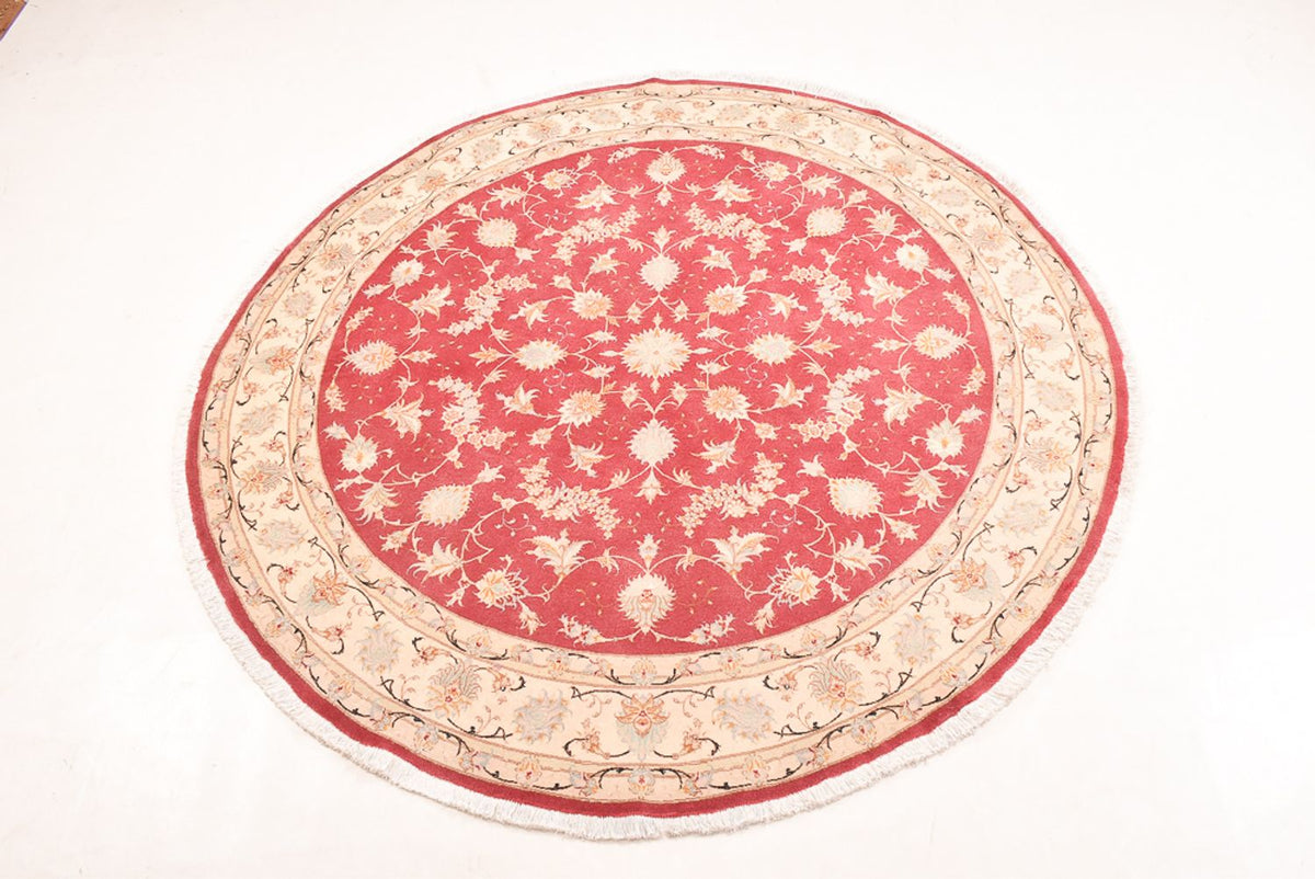 Perser Rug - Tabriz - Royal round  - 200 x 200 cm - red