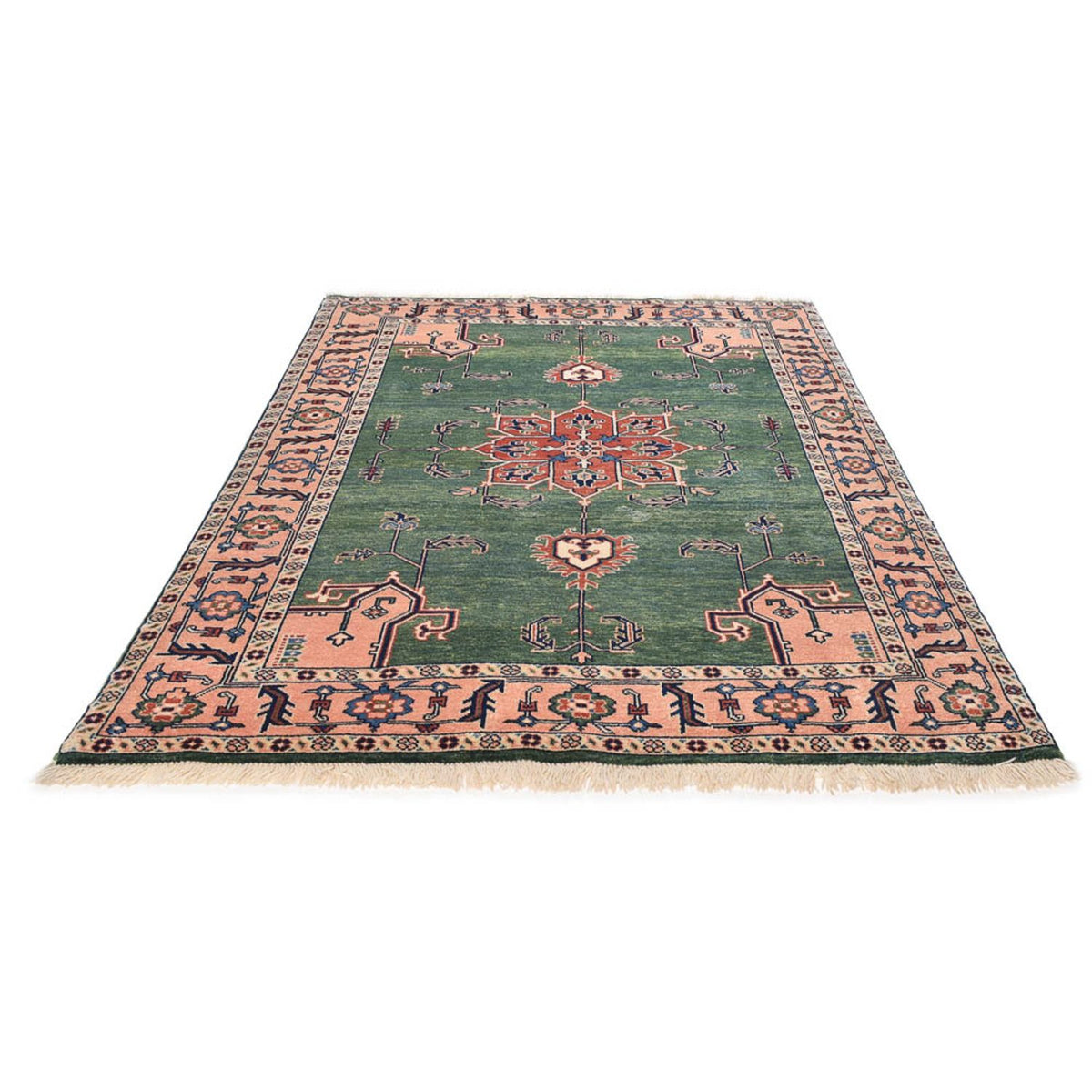 Perser Rug - Nomadic - 224 x 143 cm - green