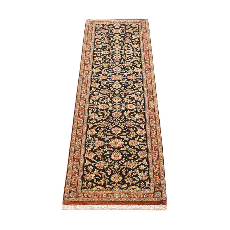 Runner Perser Rug - Ghom - Royal - 200 x 50 cm - dark beige