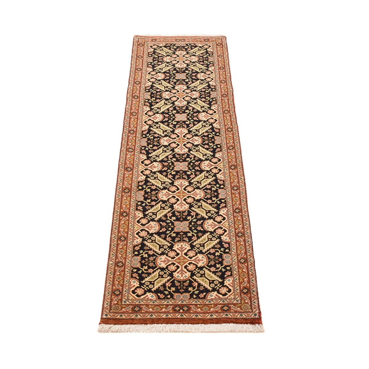 Runner Perser Rug - Ghom - Royal - 205 x 50 cm - dark beige