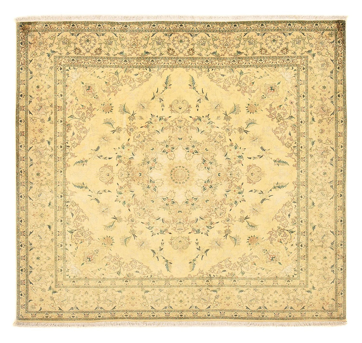 Perser Rug - Tabriz - Royal square  - 200 x 190 cm - yellow