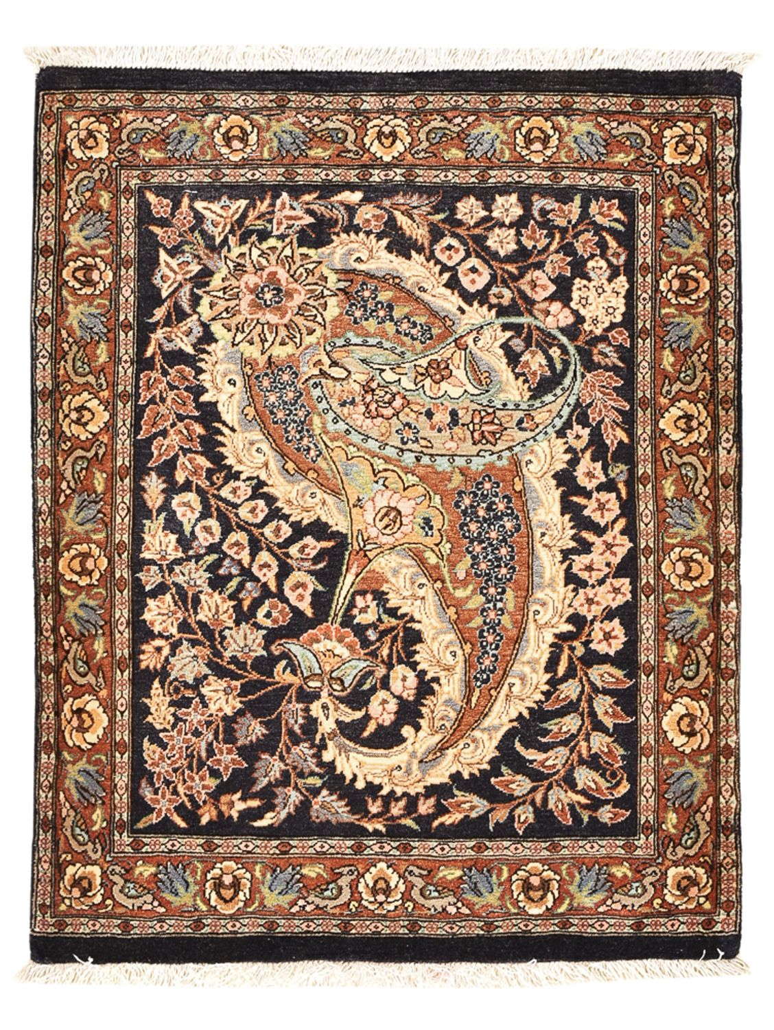 Perser Rug - Ghom - 77 x 60 cm - multicolored