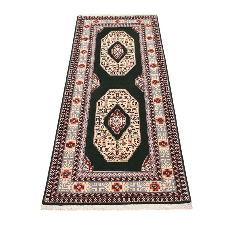 Runner Perser Rug - Tabriz - Royal - 202 x 74 cm - dark blue
