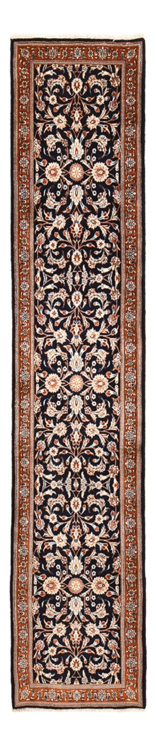 Runner Perser Rug - Keshan - 338 x 78 cm - dark blue