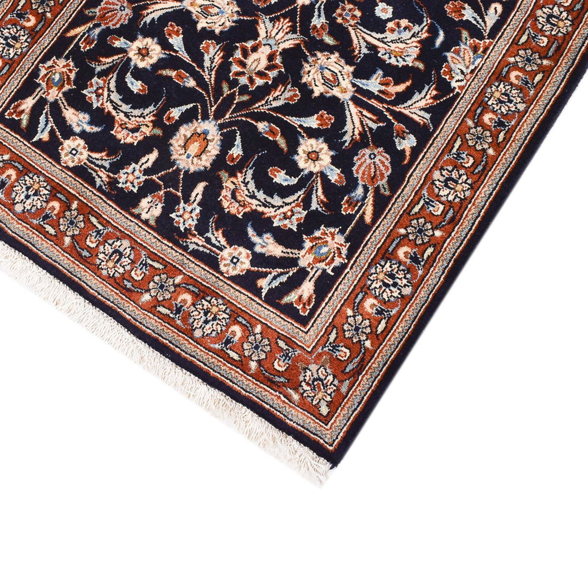 Runner Perser Rug - Keshan - 338 x 75 cm - dark blue