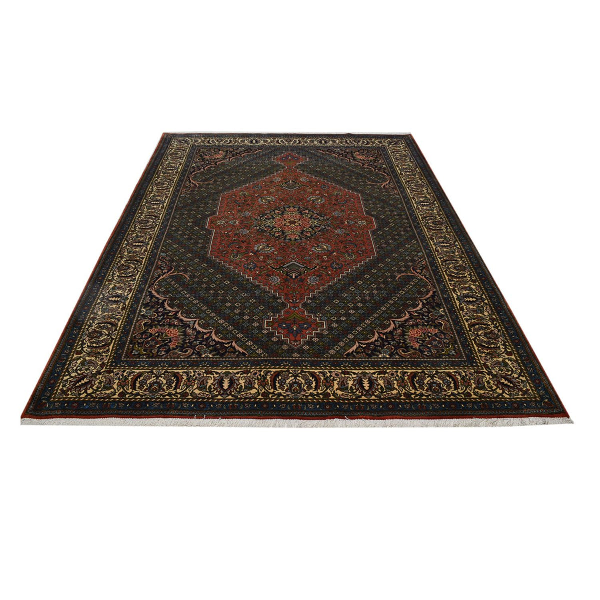 Perser Rug - Nomadic - 300 x 208 cm - dark green