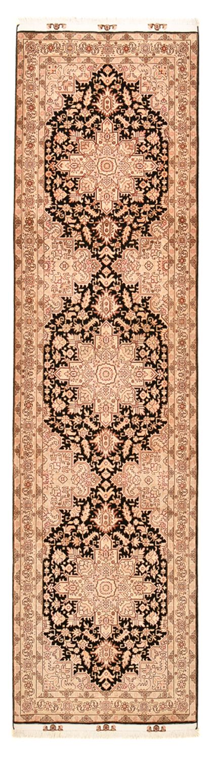 Runner Perser Rug - Tabriz - Royal - 305 x 80 cm - light beige
