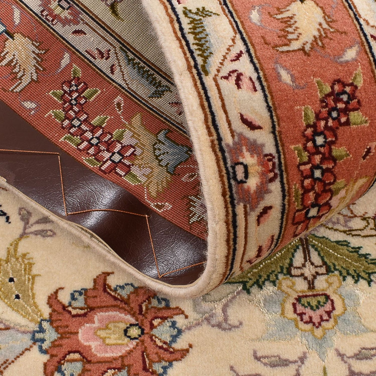 Runner Perser Rug - Tabriz - Royal - 197 x 80 cm - beige