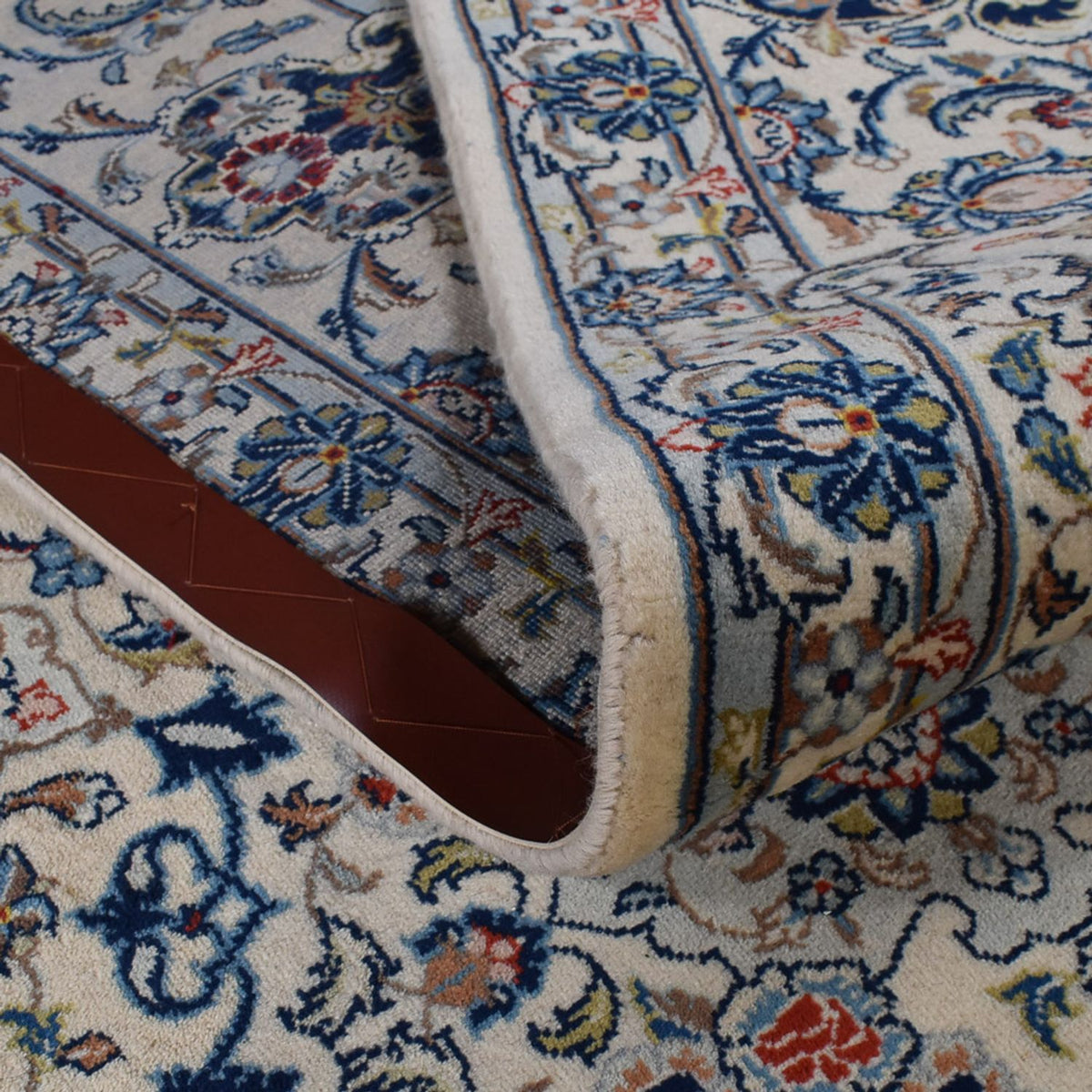 Perser Rug - Keshan - Royal - 348 x 252 cm - grey