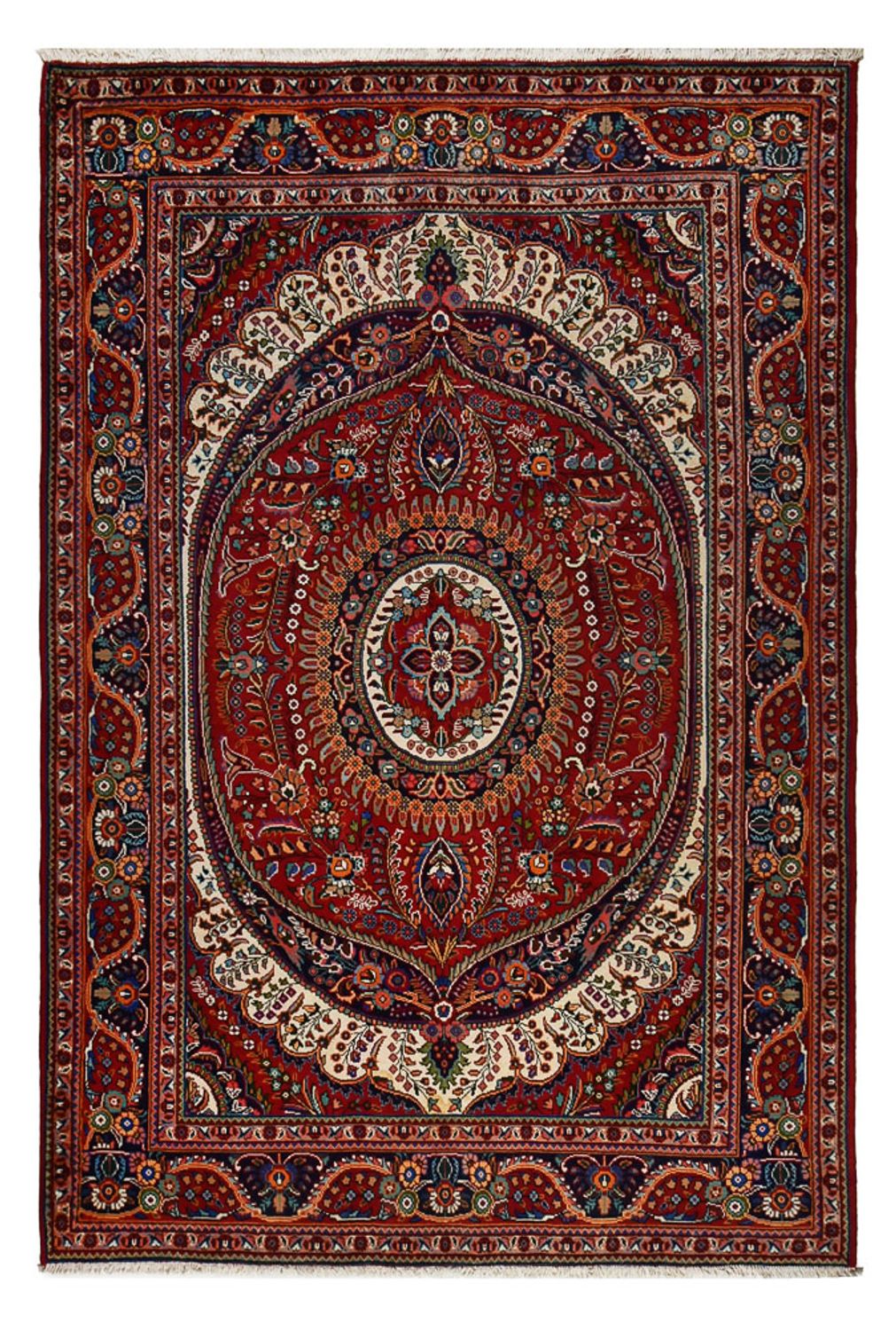Perser Rug - Nomadic - 300 x 204 cm - dark red