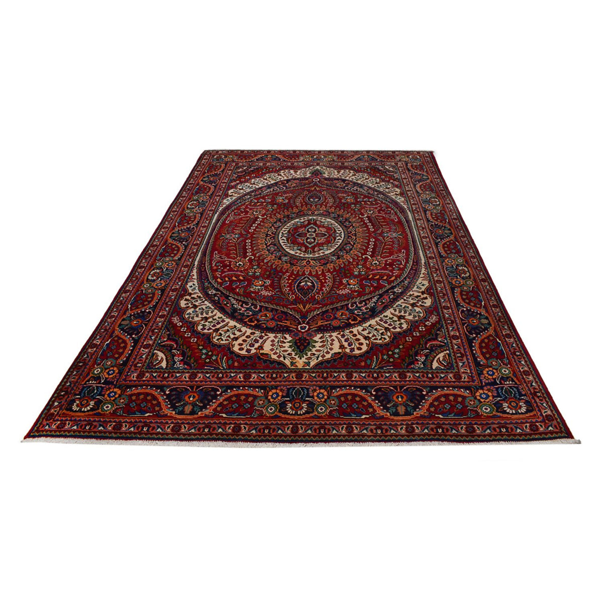 Perser Rug - Nomadic - 300 x 204 cm - dark red
