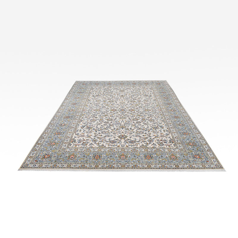 Perser Rug - Keshan - Royal - 332 x 248 cm - light grey