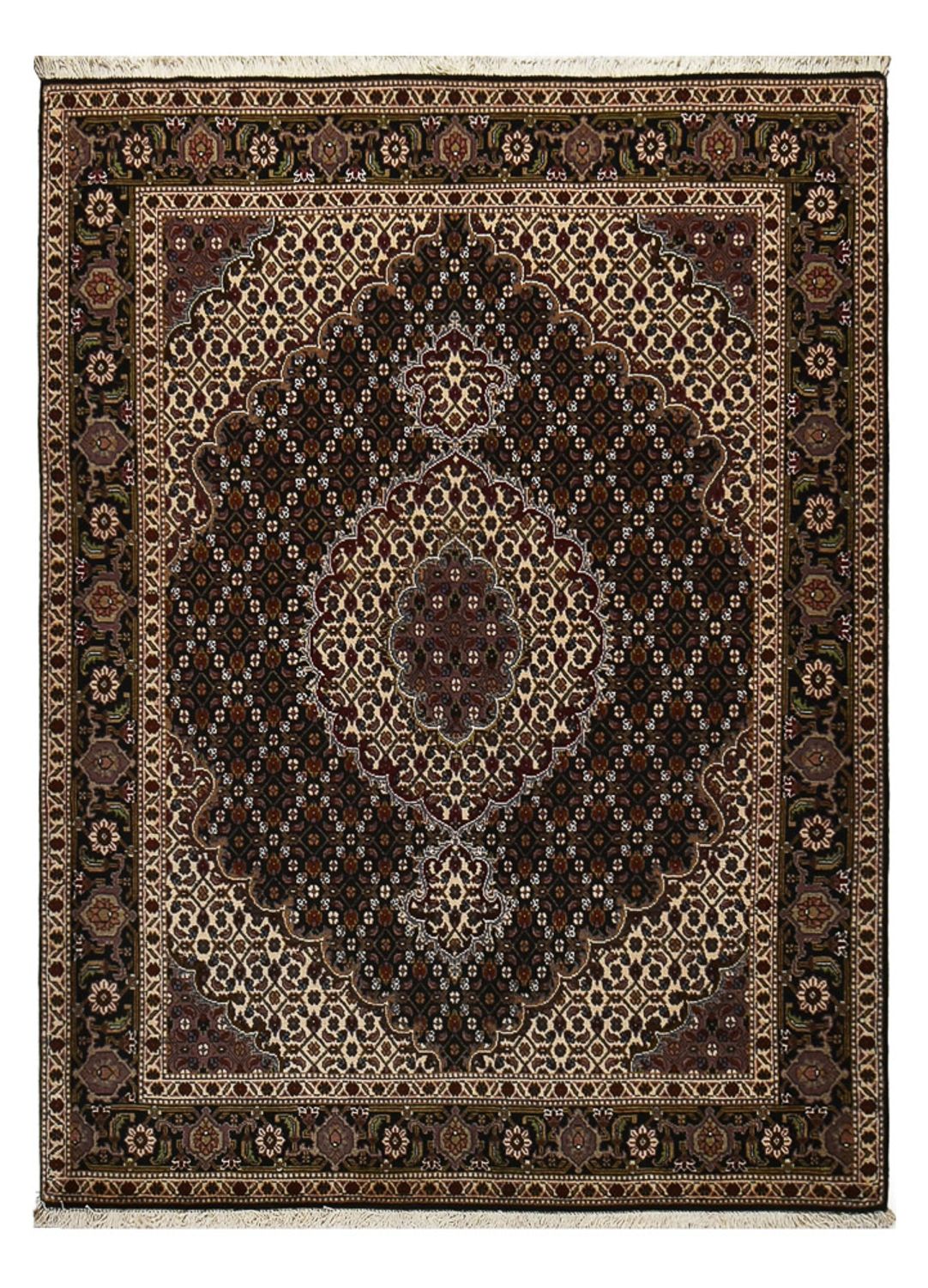 Perser Rug - Tabriz - Royal - 196 x 148 cm - dark brown