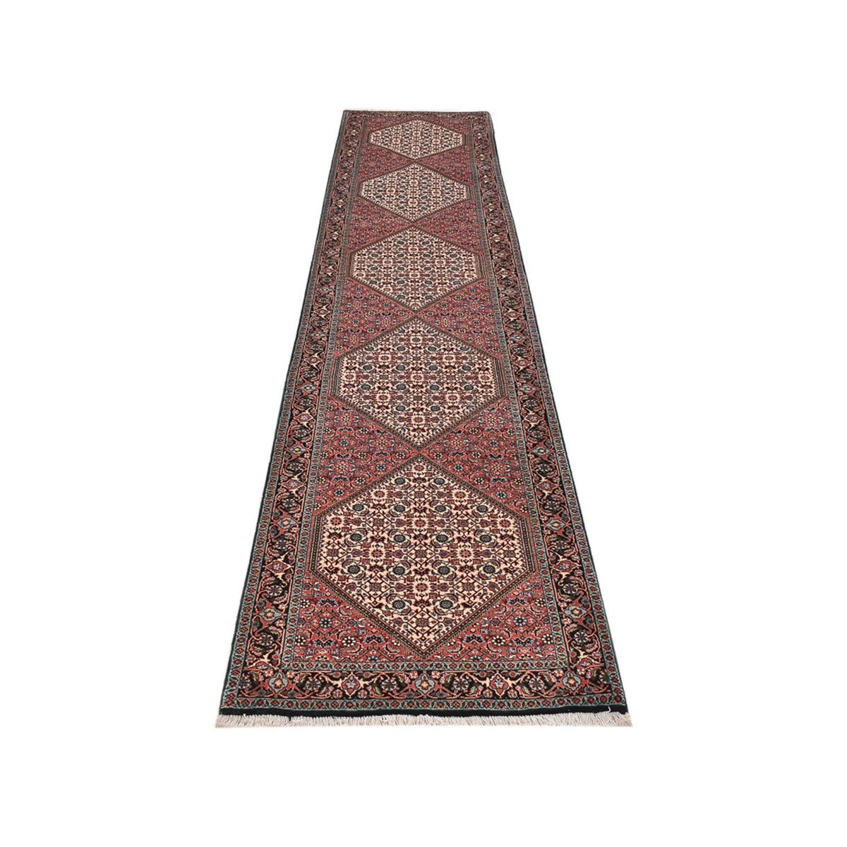 Runner Perser Rug - Bidjar - 400 x 83 cm - light red