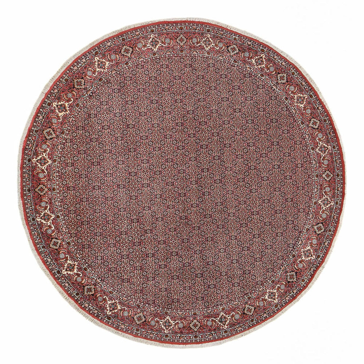 Perser Rug - Bidjar round  - 300 x 300 cm - dark red