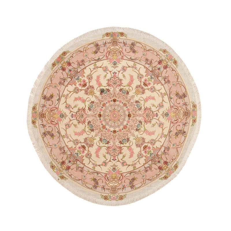 Perser Rug - Tabriz - Royal round  - 143 x 143 cm - salmon
