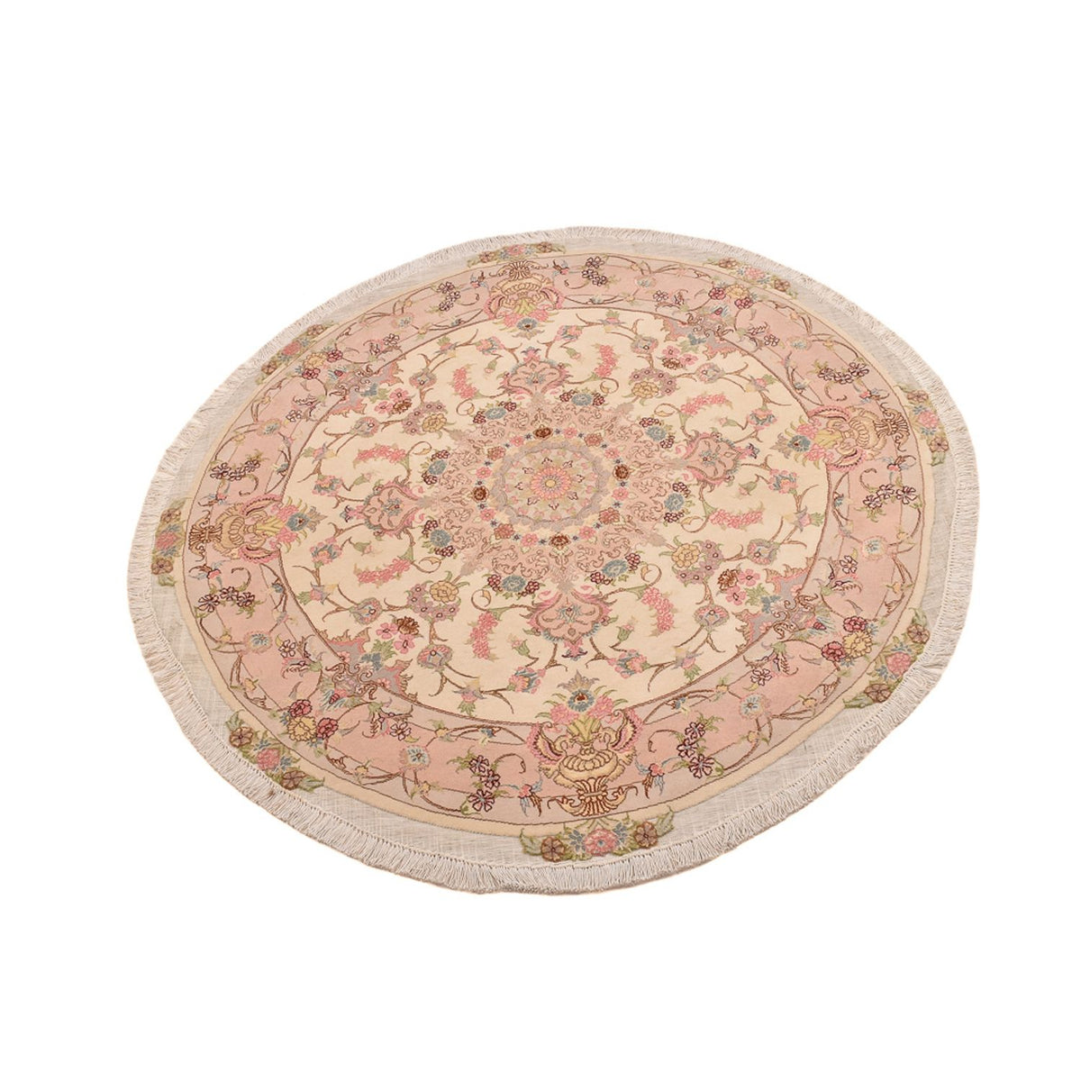 Perser Rug - Tabriz - Royal round  - 143 x 143 cm - salmon
