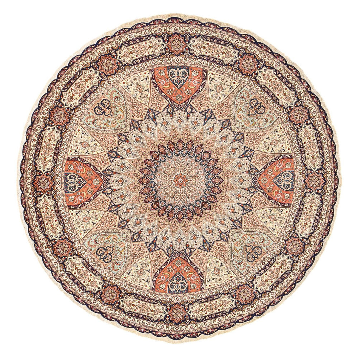Perser Rug - Tabriz - Royal round  - 312 x 312 cm - beige