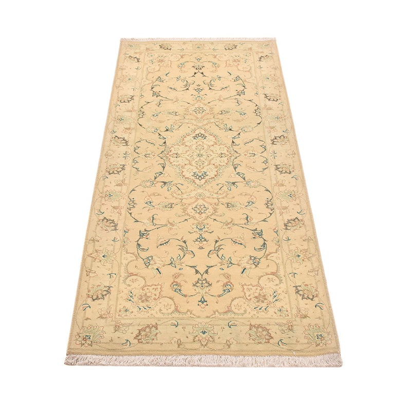 Runner Perser Rug - Tabriz - Royal - 203 x 77 cm - light beige