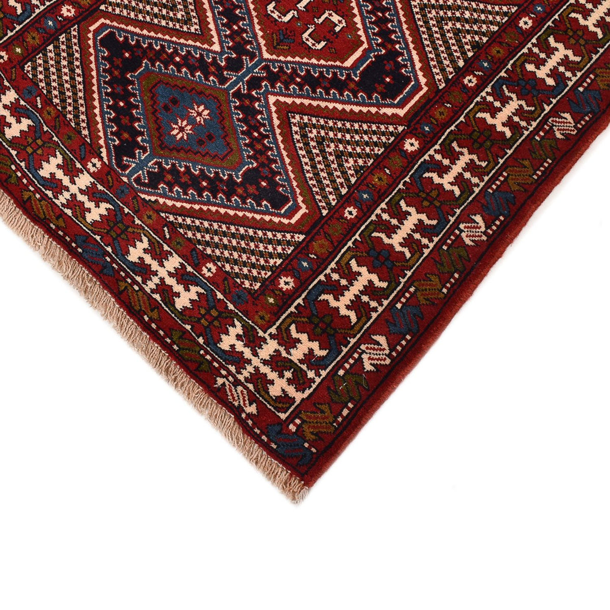 Runner Perser Rug - Nomadic - 388 x 92 cm - bordeaux red