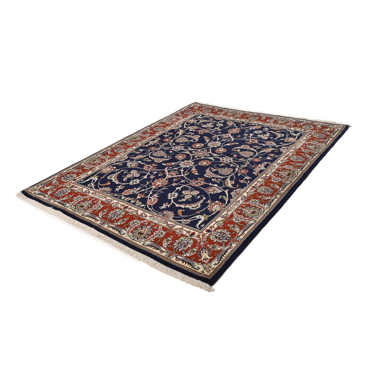 Perser Rug - Ghom - 212 x 146 cm - dark blue
