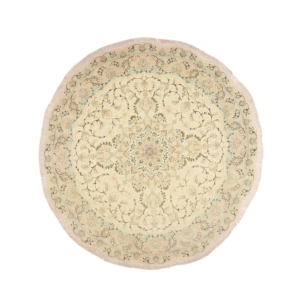 Perser Rug - Tabriz - Premium round  - 200 x 200 cm - sand