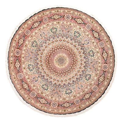 Perser Rug - Tabriz - Royal round  - 250 x 250 cm - light red