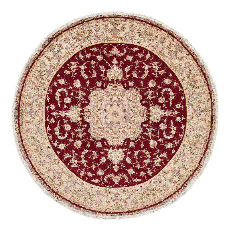 Perser Rug - Tabriz - Royal round  - 245 x 245 cm - red