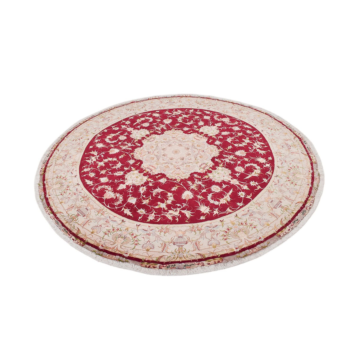 Perser Rug - Tabriz - Royal round  - 245 x 245 cm - red