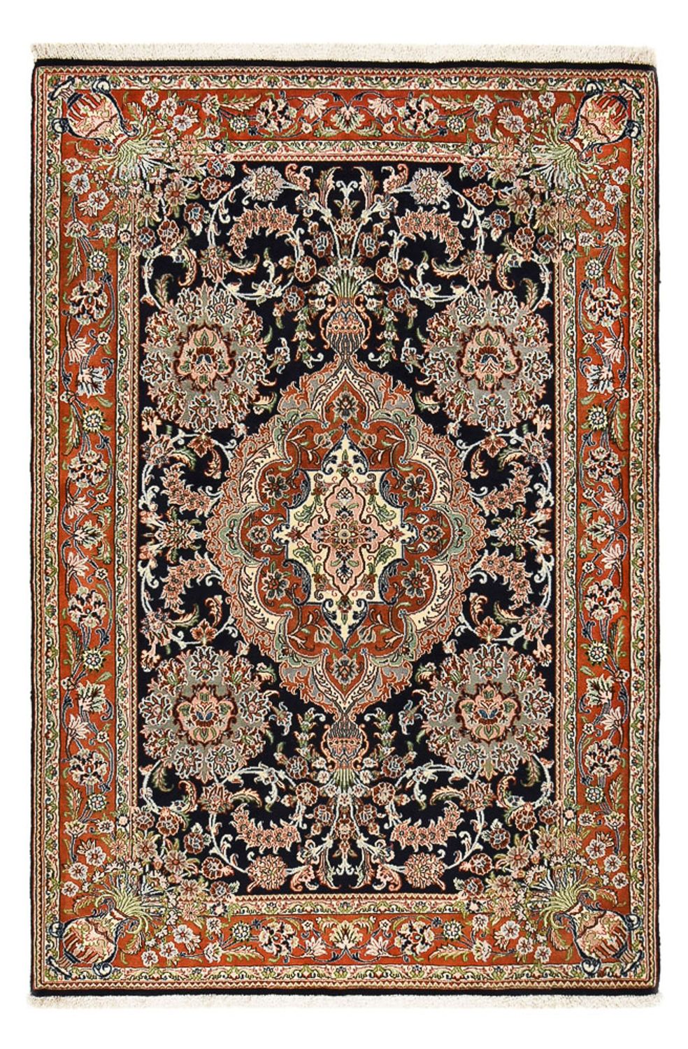 Perser Rug - Ghom - Royal - 208 x 137 cm - dark beige
