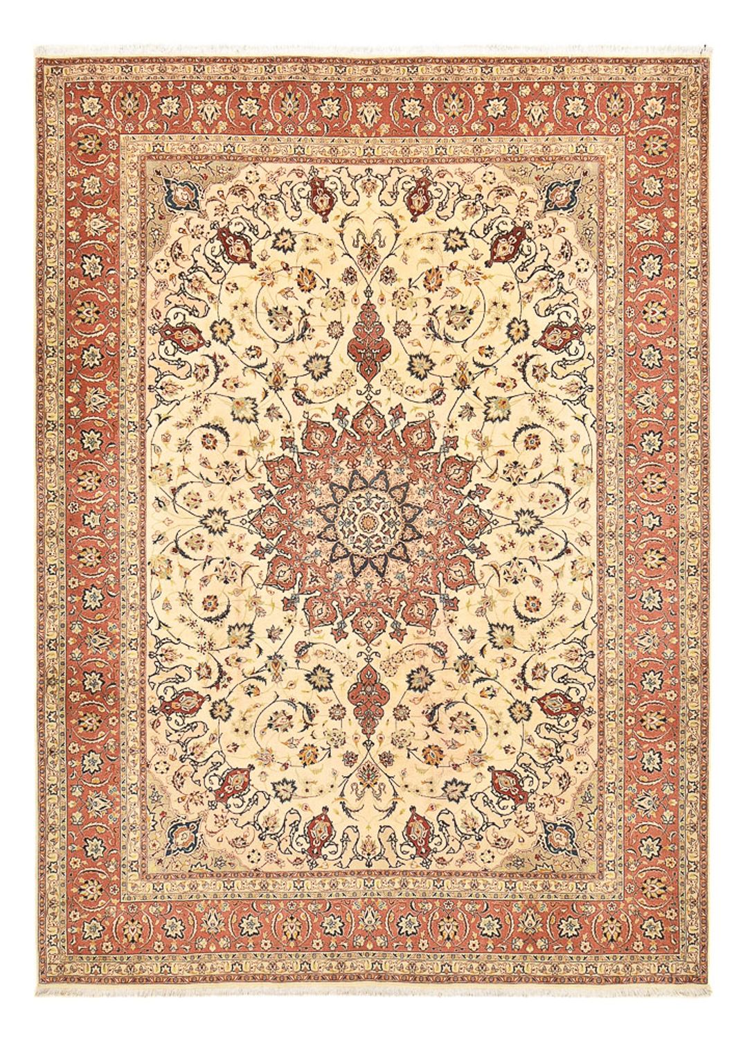 Perser Rug - Tabriz - Royal - 358 x 250 cm - light beige