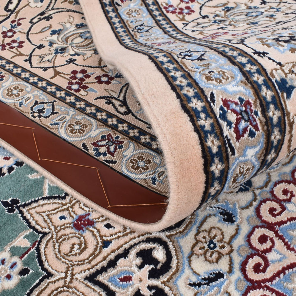 Perser Rug - Nain - Royal - 353 x 242 cm - light green