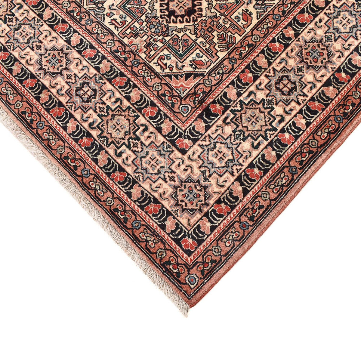 Gabbeh Rug - Kashkuli Perser square  - 195 x 195 cm - dark beige