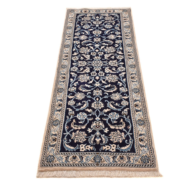 Runner Perser Rug - Nain - Royal - 197 x 61 cm - dark blue