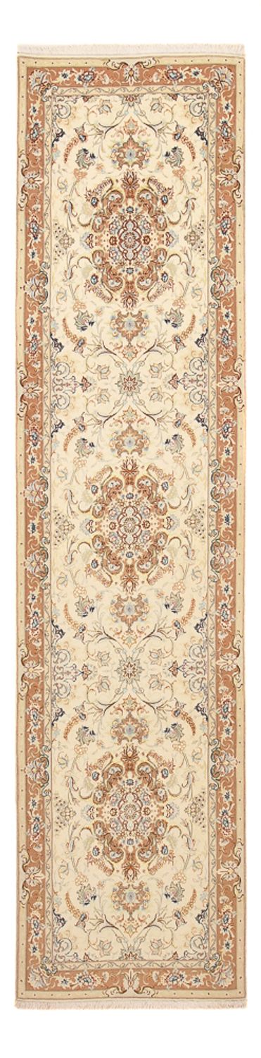 Runner Perser Rug - Tabriz - Royal - 370 x 87 cm - beige