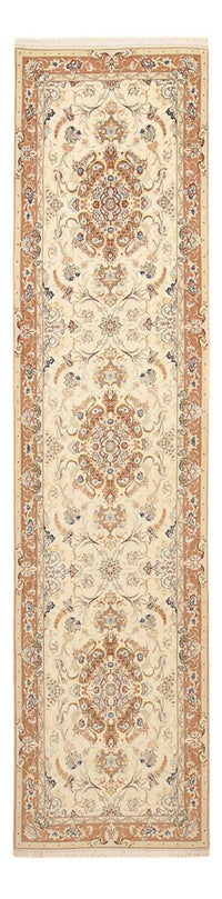 Runner Perser Rug - Tabriz - Royal - 370 x 87 cm - beige