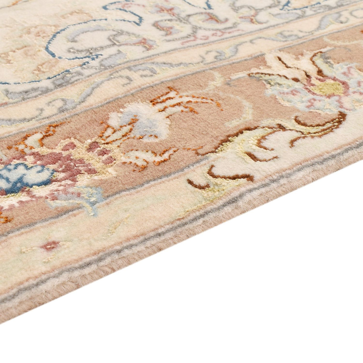 Runner Perser Rug - Tabriz - Royal - 372 x 87 cm - beige