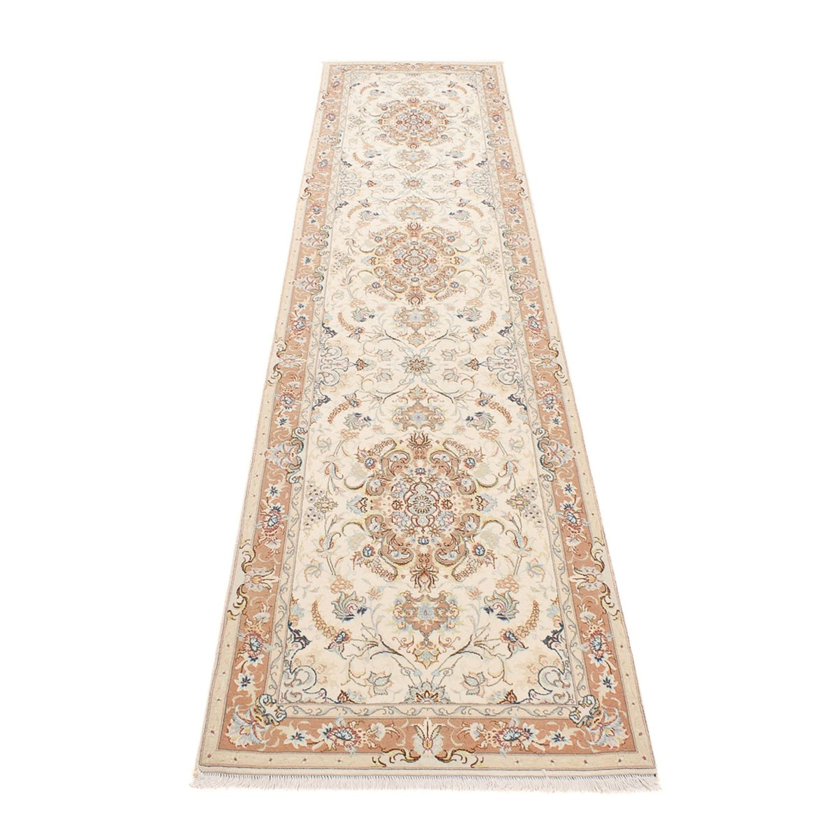 Runner Perser Rug - Tabriz - Royal - 372 x 87 cm - beige